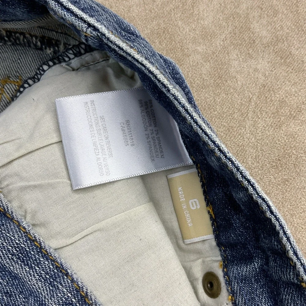 Vintage Michael Kors Flare Jeans Medium Wash Stretch‎ Denim Women Sz 6 MK Logo